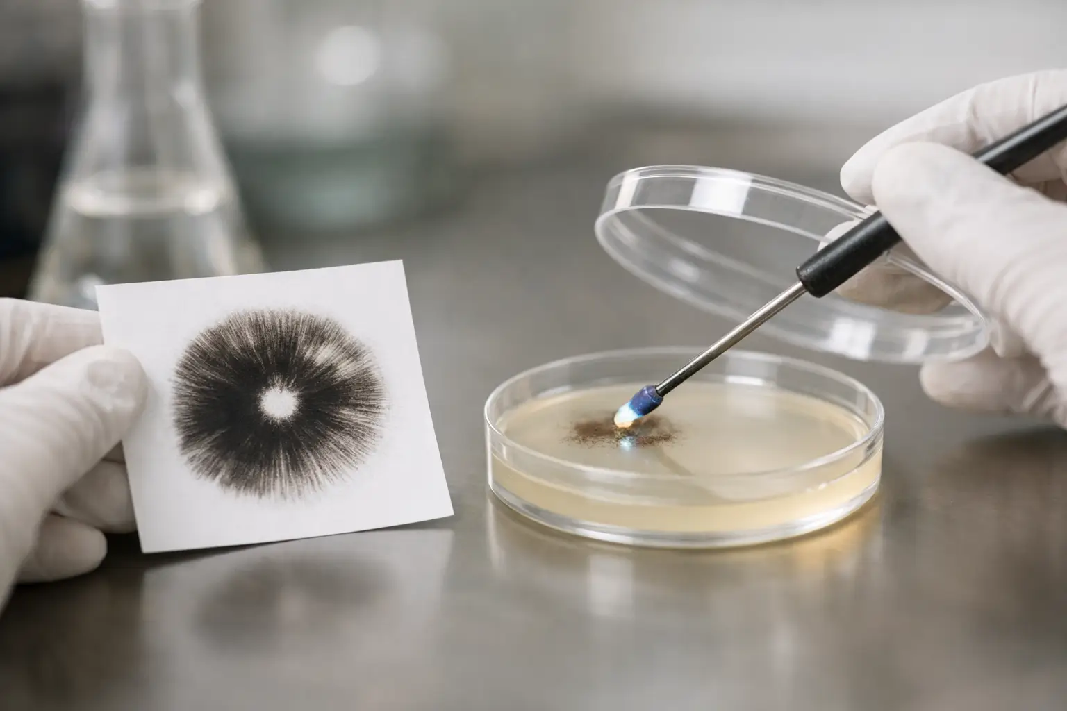 How to Move Spore Prints to Agar