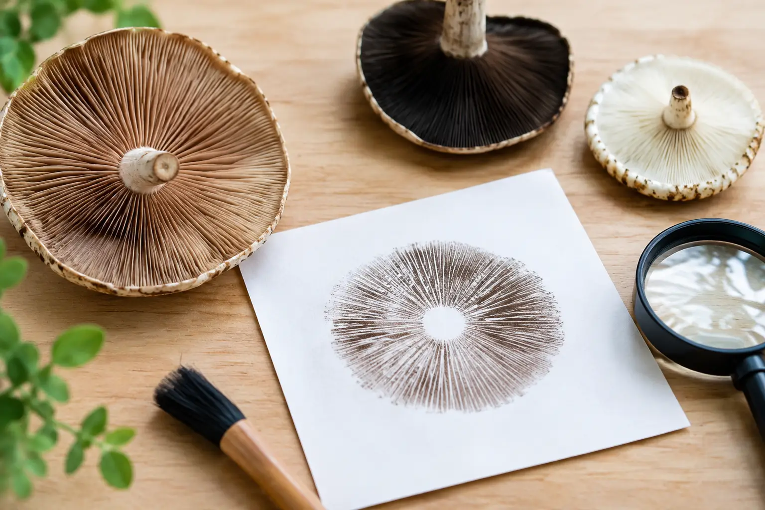 How to Read a Spore Print by Color and Texture