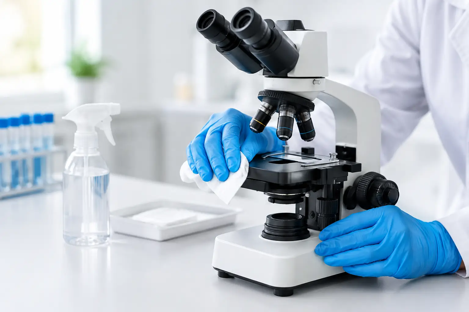 How to Disinfect Microscopy Tools Safely